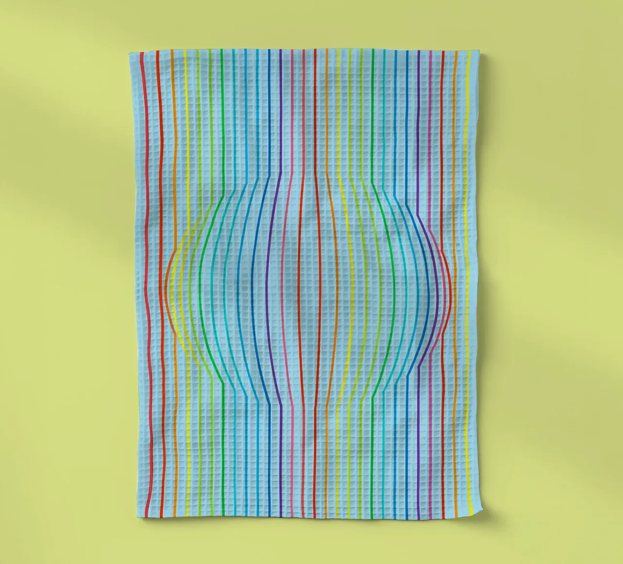 vettore linea convessa astratta canovaccio da cucina da oneway