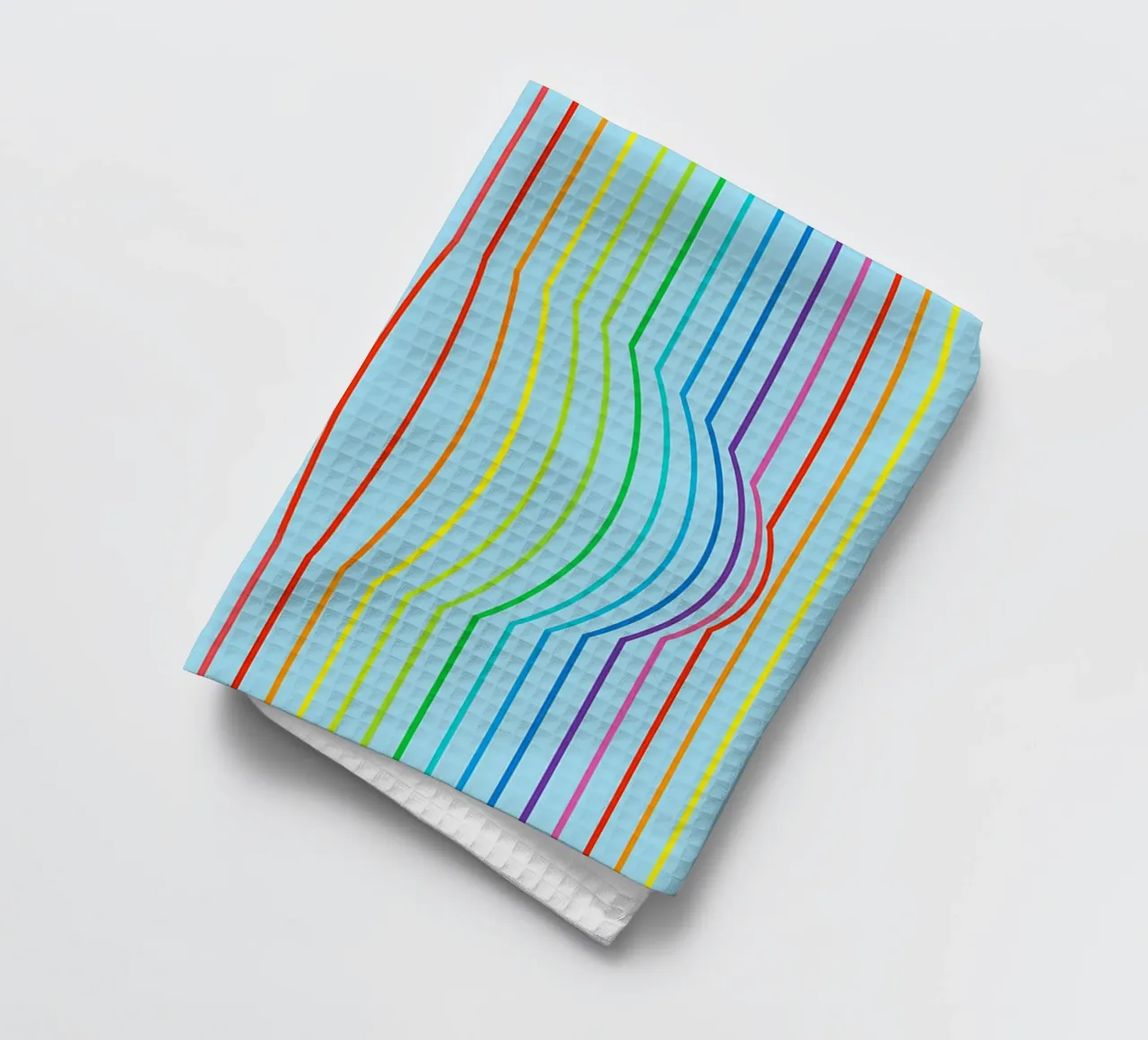 vettore linea convessa astratta canovaccio da cucina da oneway