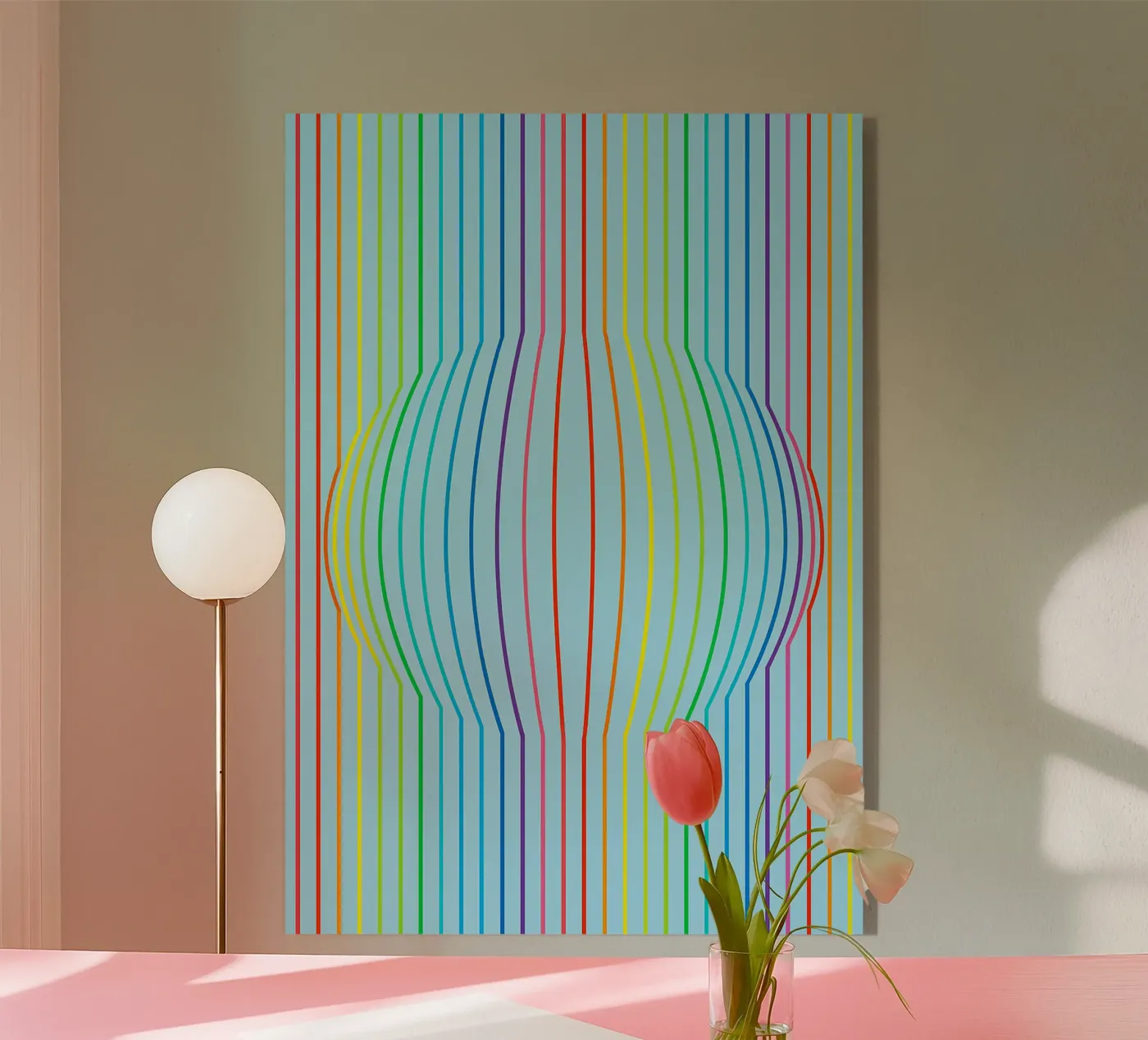 abstract convex line vector plexiglass da oneway