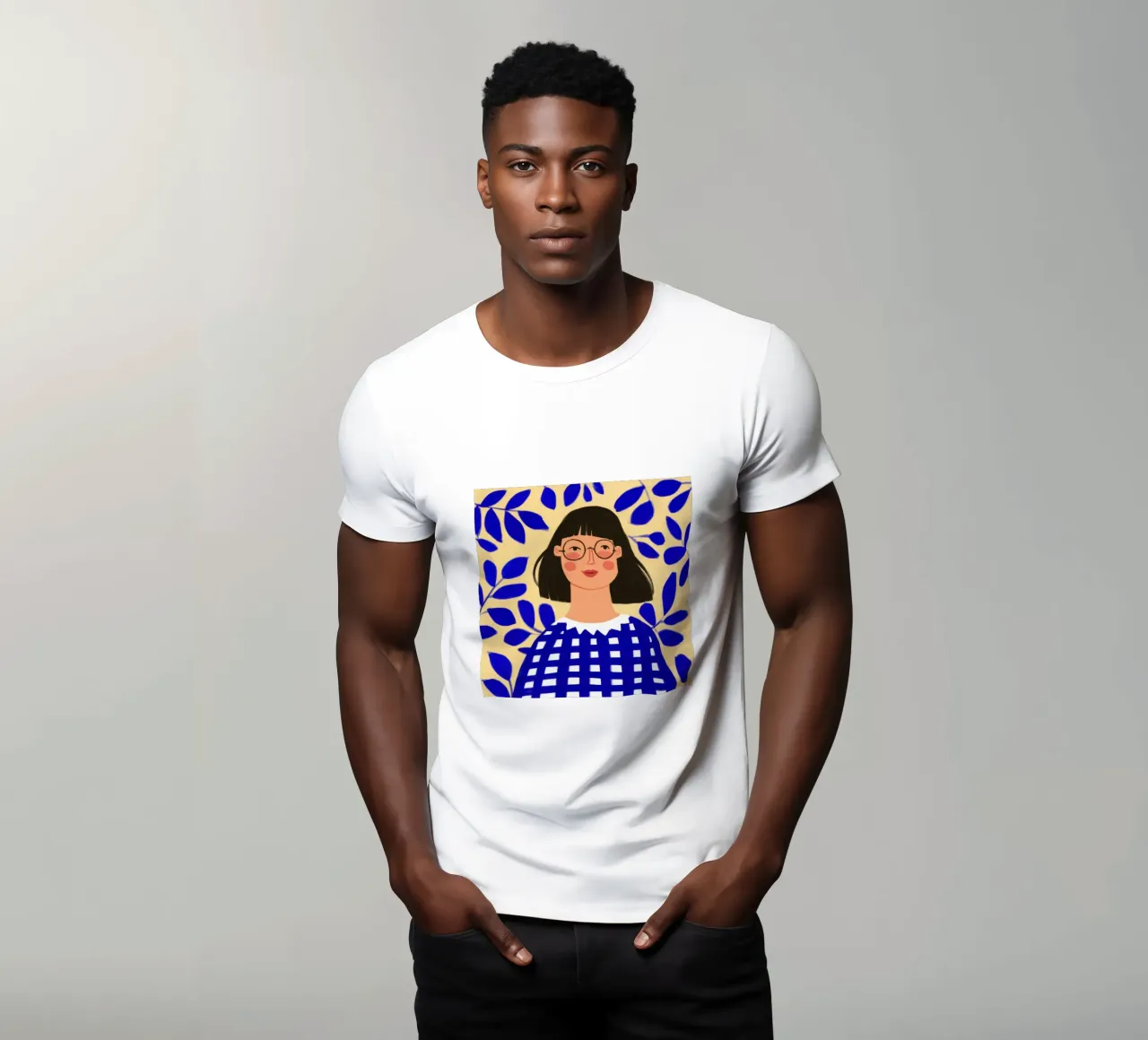 Vichy bleu tranquillité t-shirt de Sentinel Glow