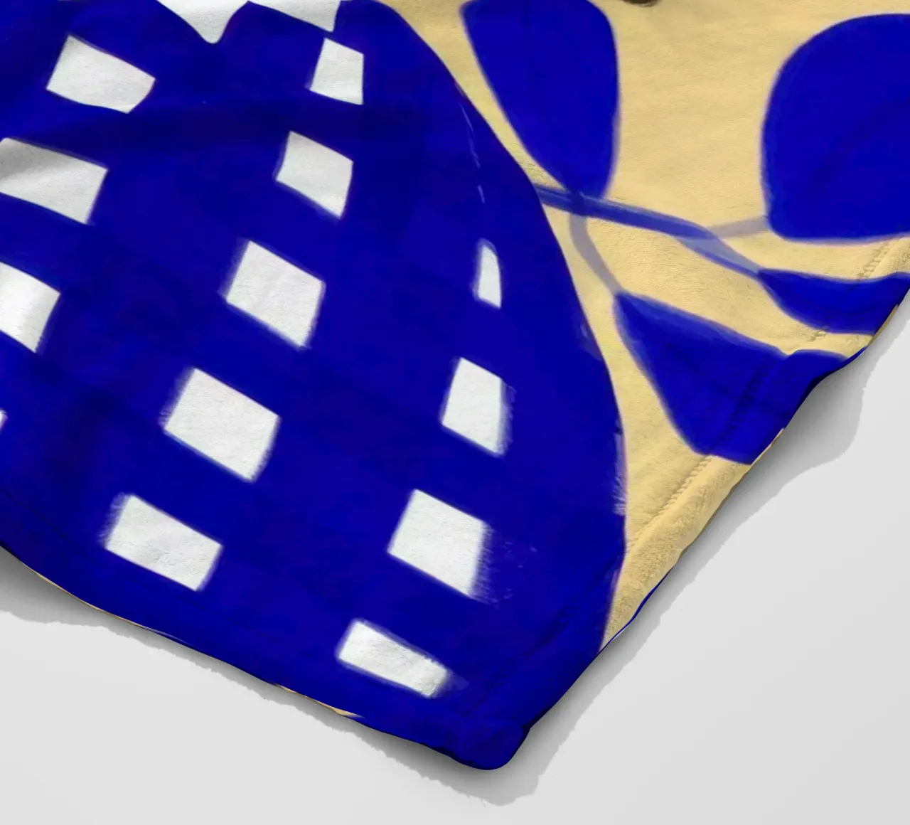 Vichy bleu tranquillité plaid polaire de Sentinel Glow