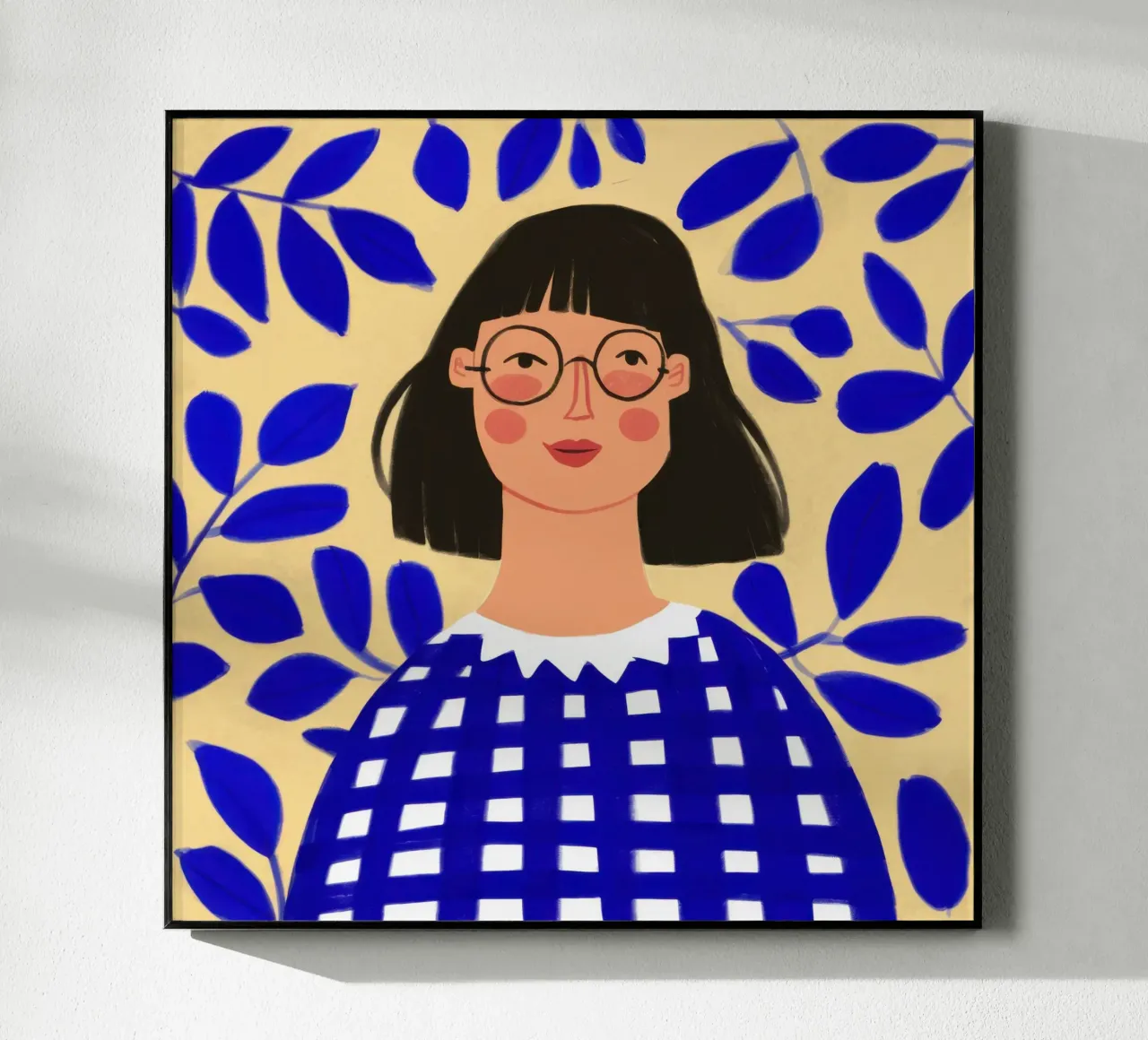 Gingham Blue Stillness plexiglass da Sentinel Glow