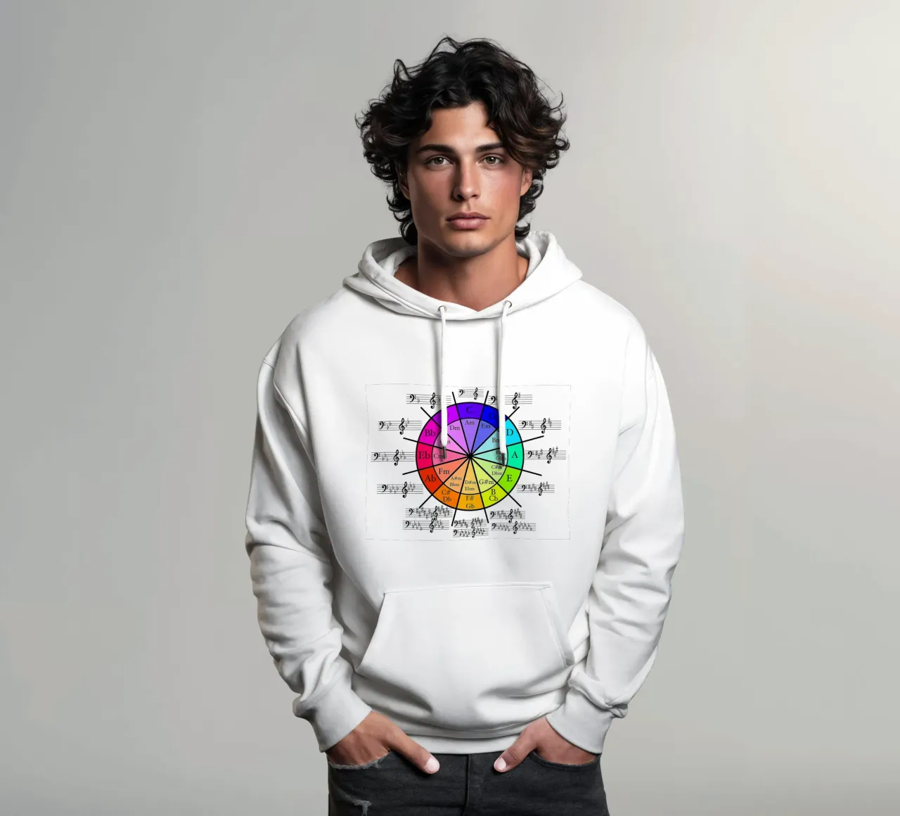 Círculo de Quintos, Círculo de Cuartos sudadera con capucha de musicaltools