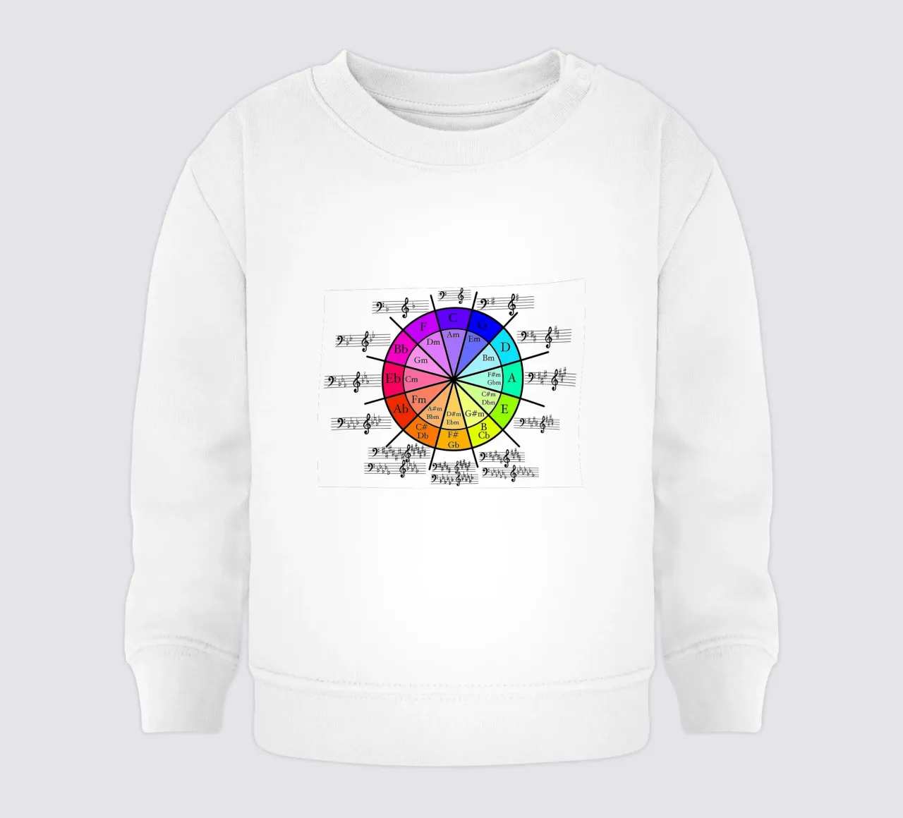Círculo de Quintos, Círculo de Cuartos sudadera de bebé de musicaltools