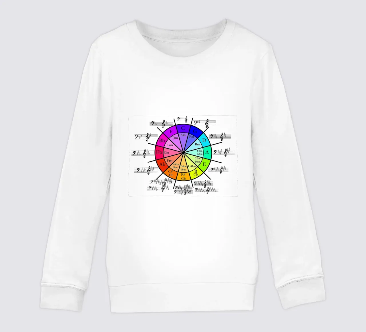Círculo de Quintos, Círculo de Cuartos sudadera para niño de musicaltools