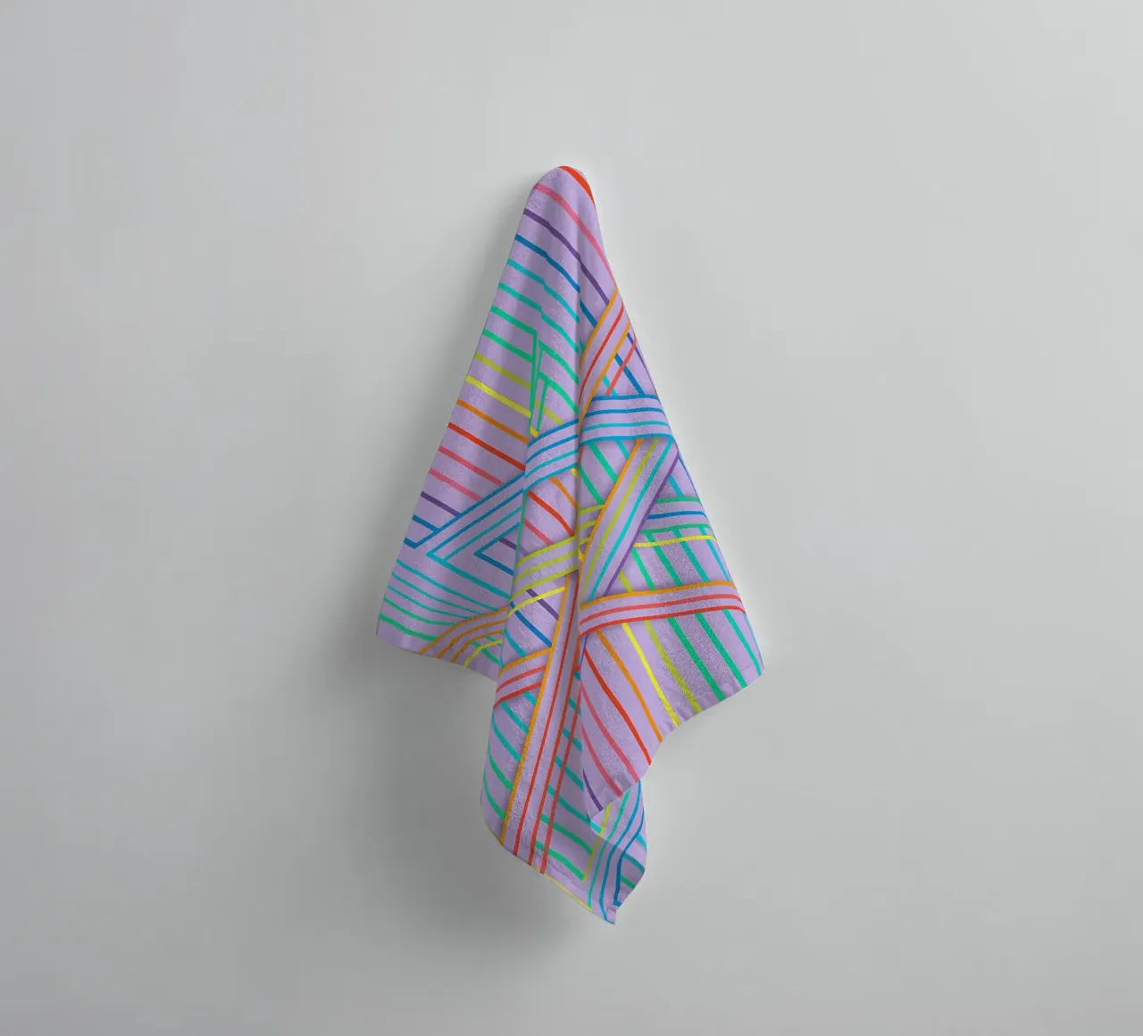 abstract cross line vector towel by oneway