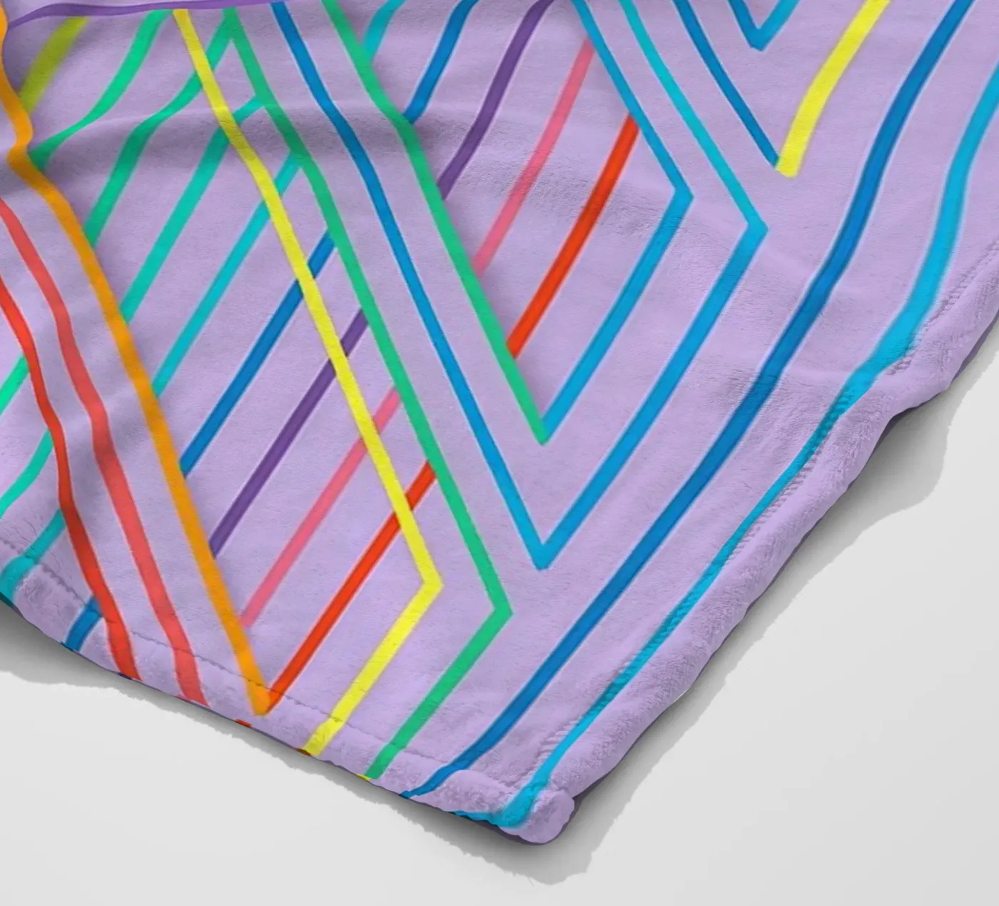 abstract cross line vector fleecedeken van oneway