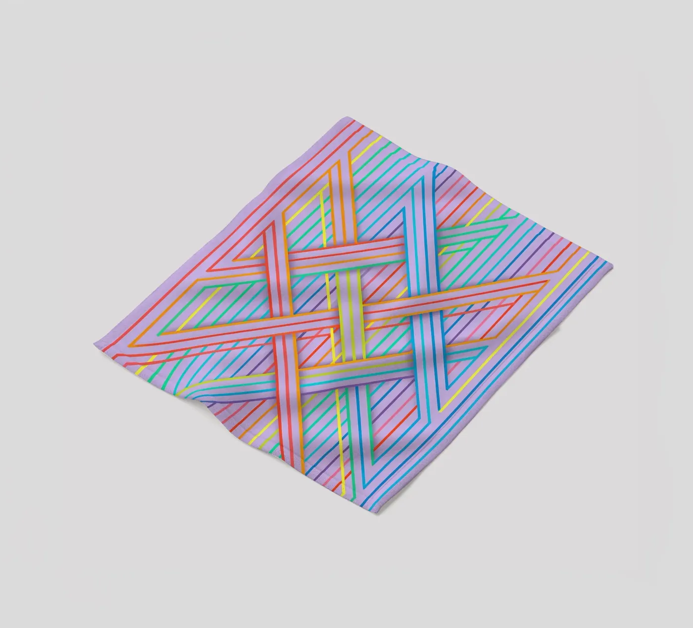 abstract cross line vector fleecedeken van oneway