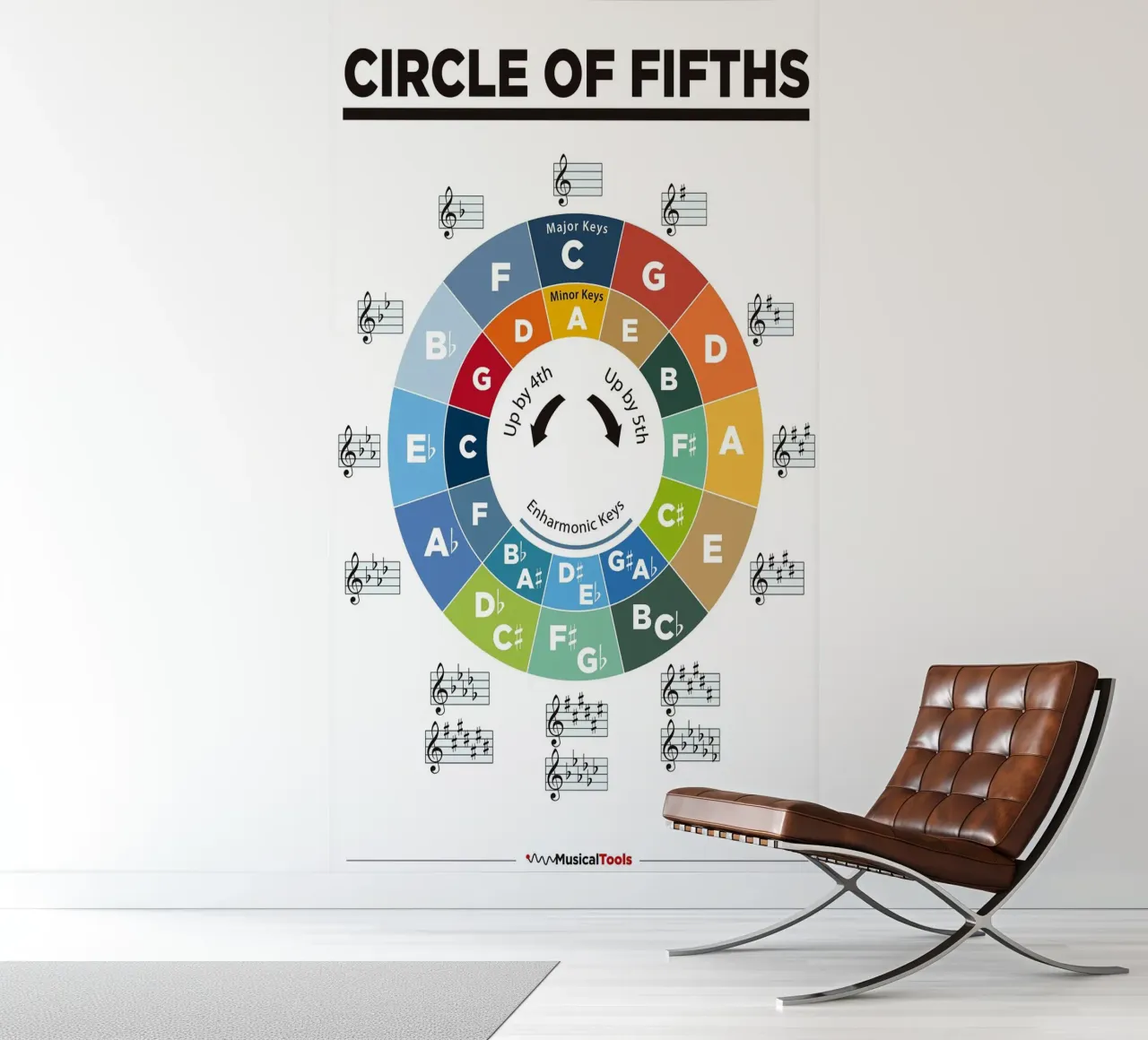 Circle of Fifths Poster photo wallpaper by musicaltools