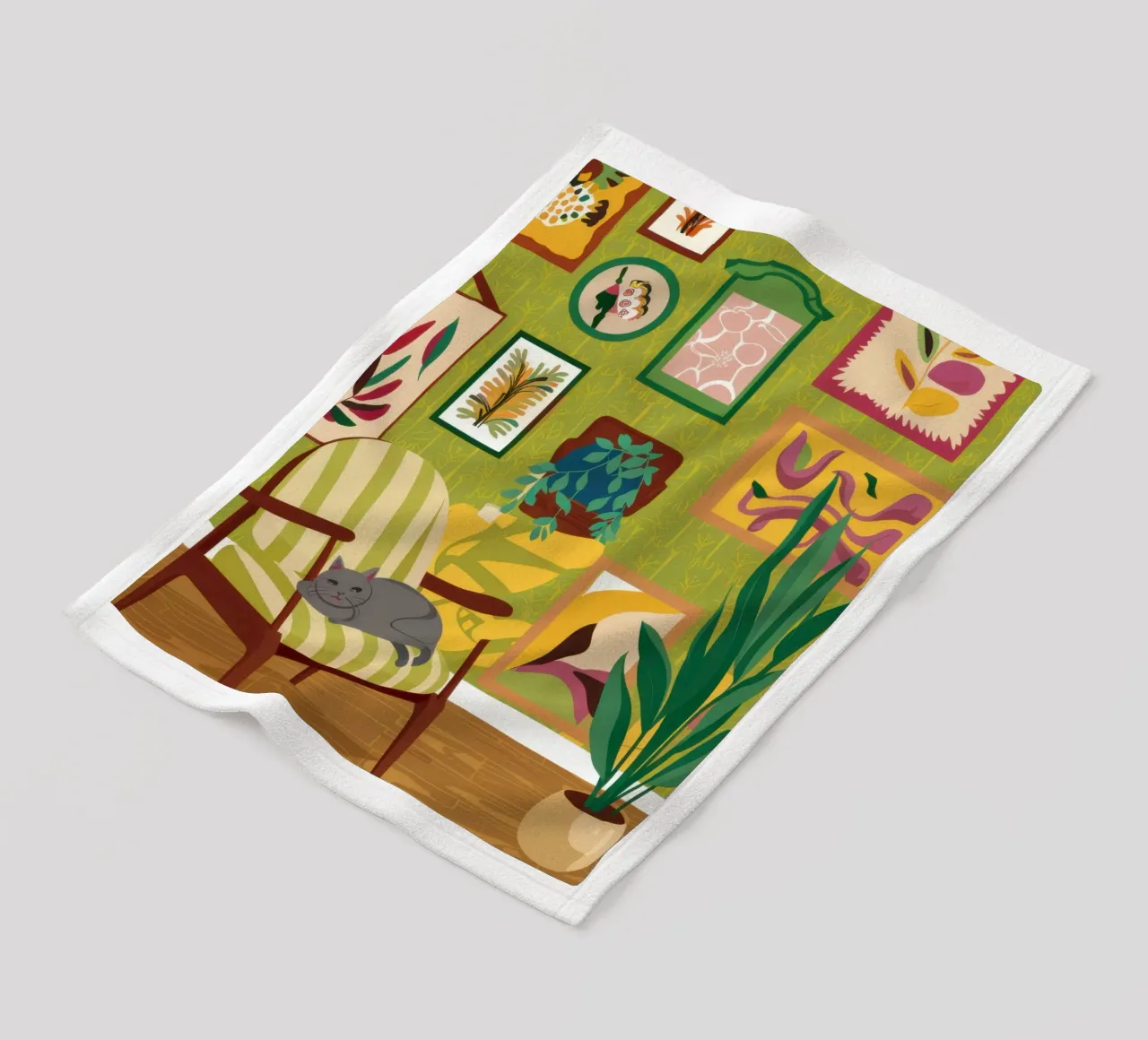 Cat Reading Nook fleece blanket by Pale Aura