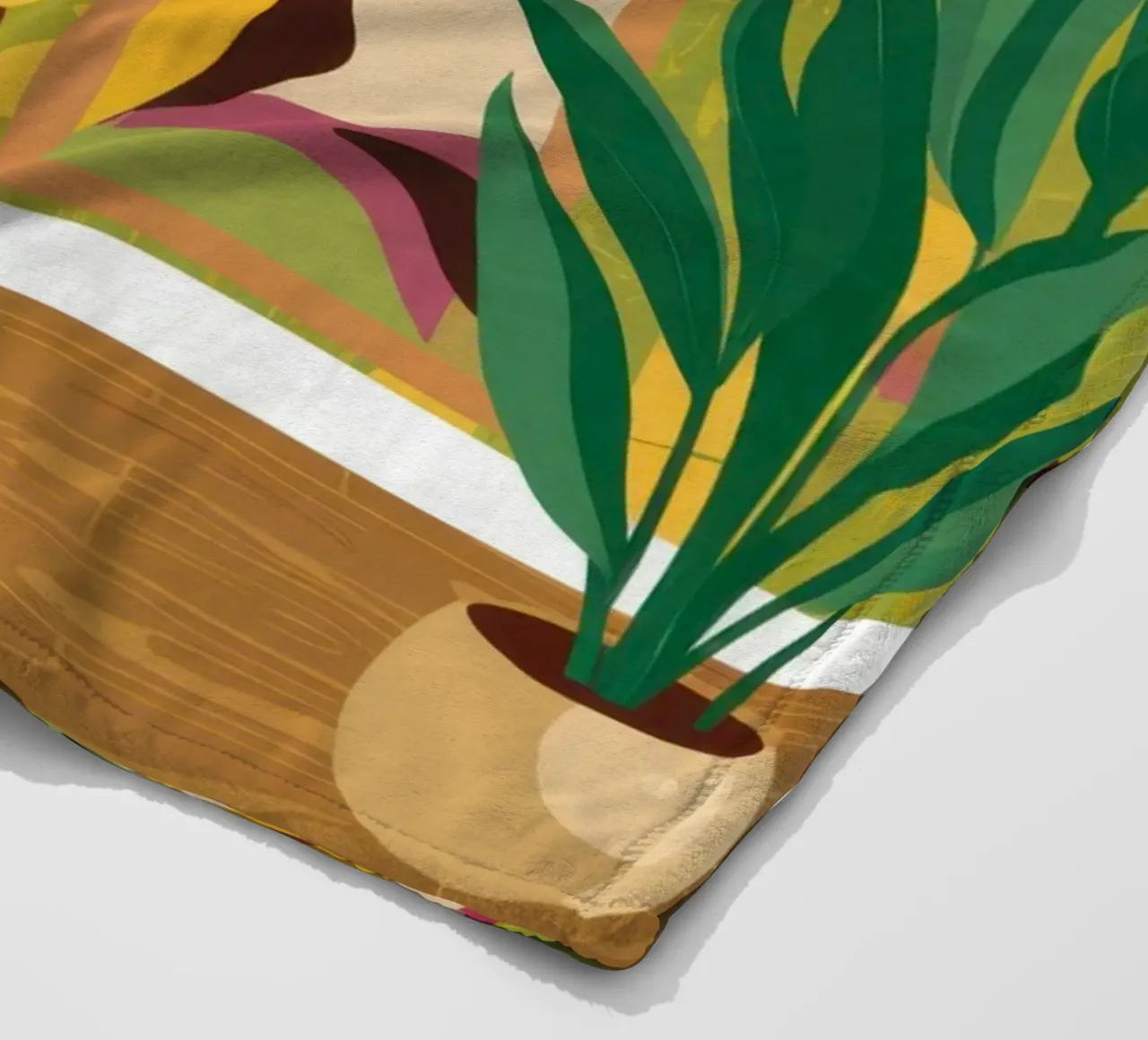 Cat Reading Nook fleece blanket by Pale Aura