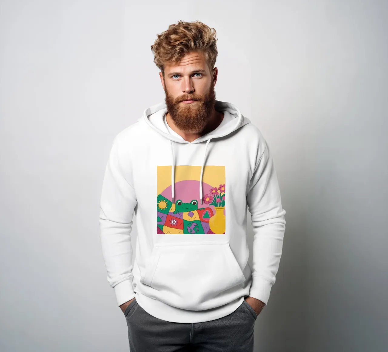 Il principe ranocchio all'ora del tè felpa con cappuccio da Sentinel Glow