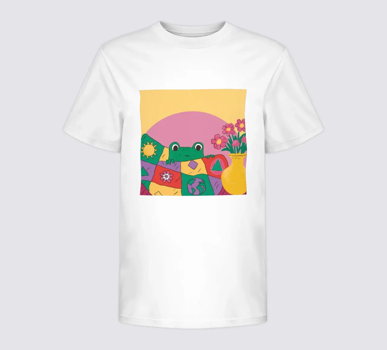 Frog Prince Teatime kids t-shirt by Sentinel Glow