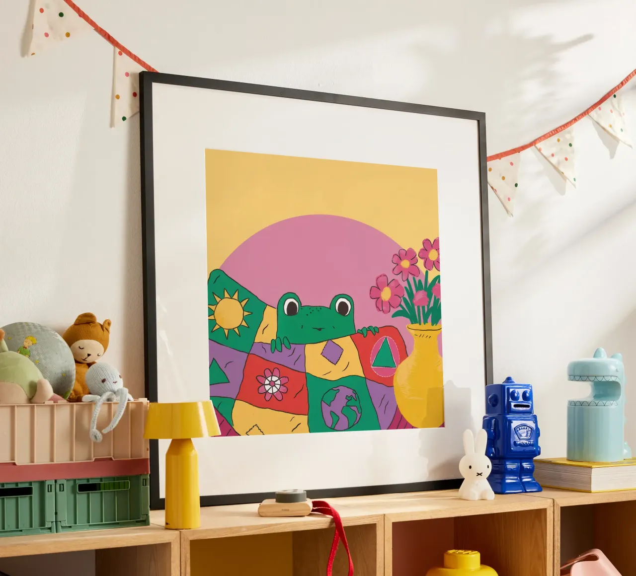 Frog Prince Teatime poster by Sentinel Glow