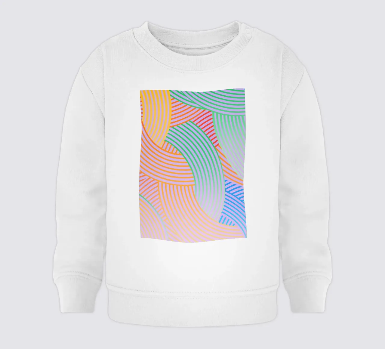 linea curva astratta vettoriale felpa neonato da oneway