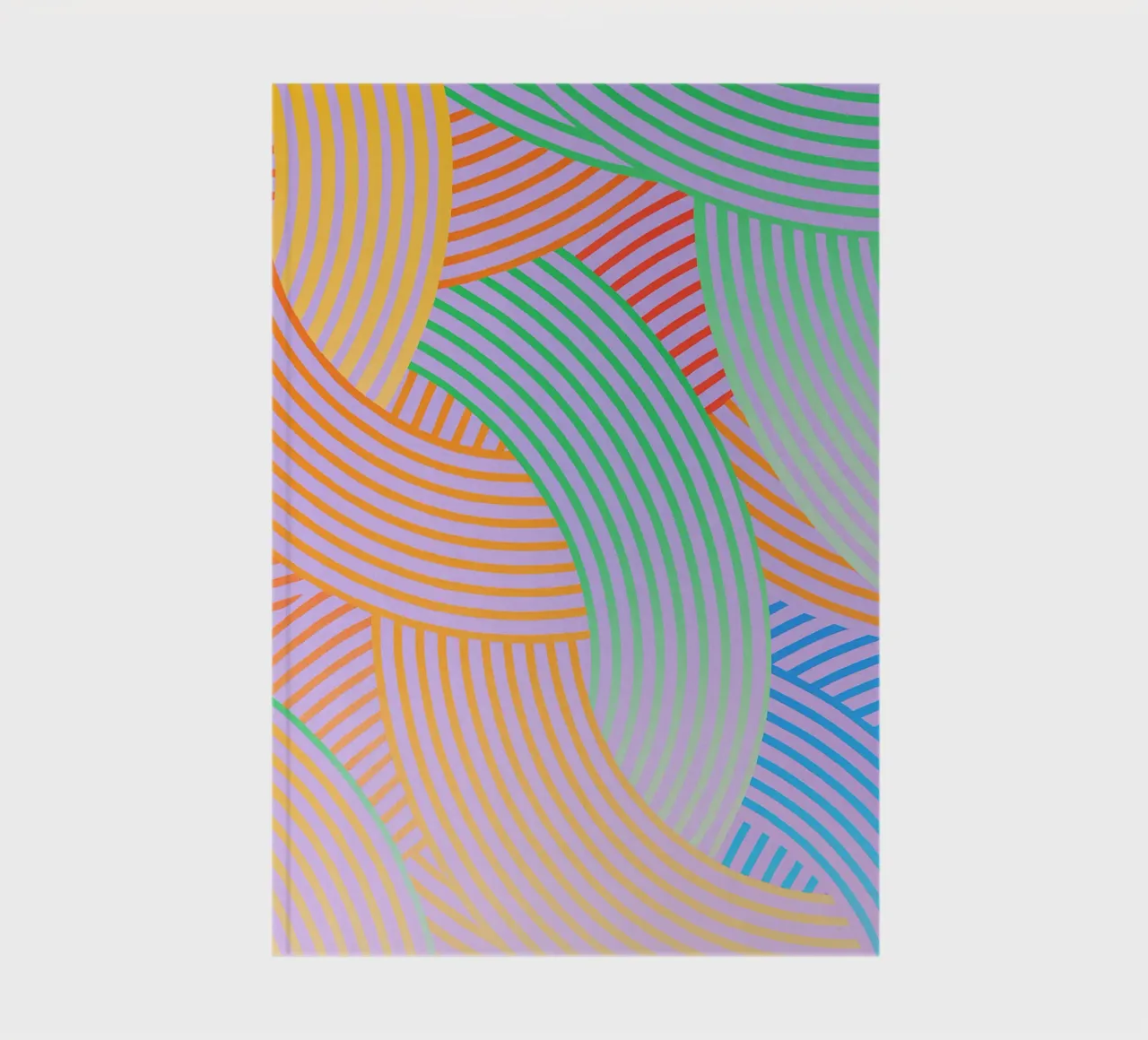 abstract curved line vector notebook by oneway