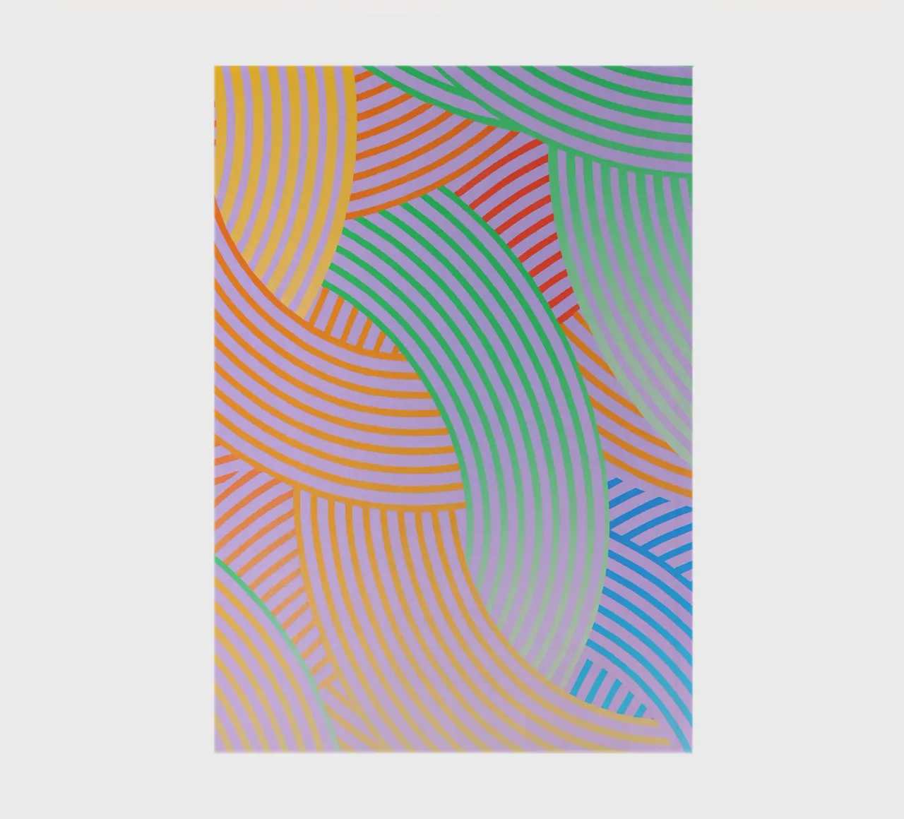 abstract curved line vector notebook by oneway