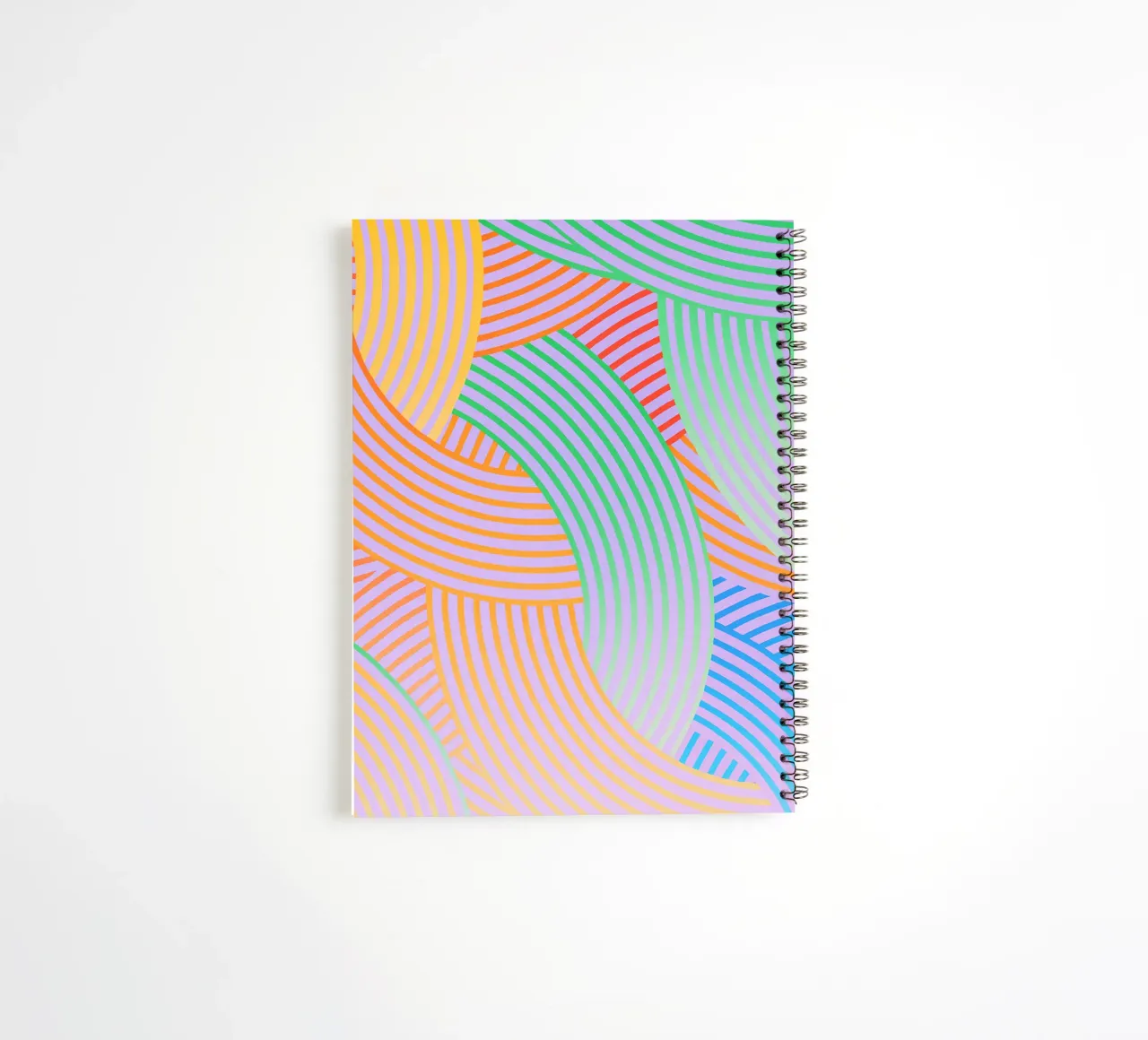 abstract curved line vector spiral notebook by oneway