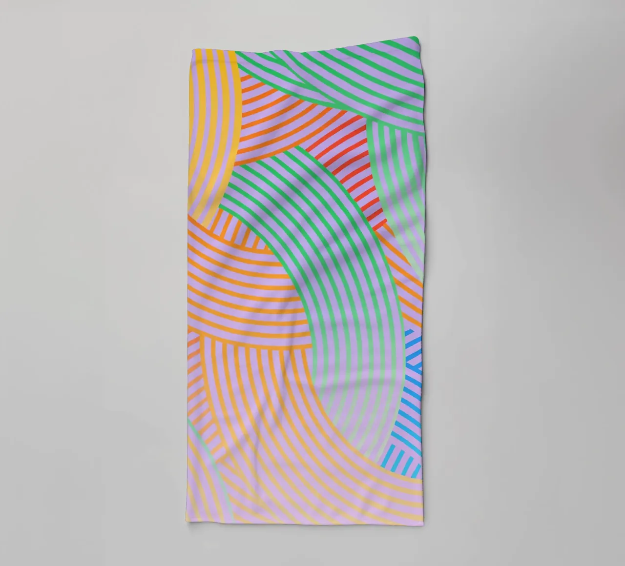 abstract curved line vector towel by oneway