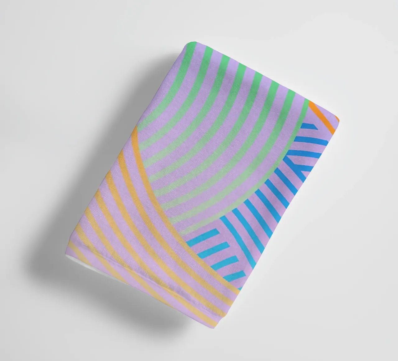 abstract curved line vector towel by oneway