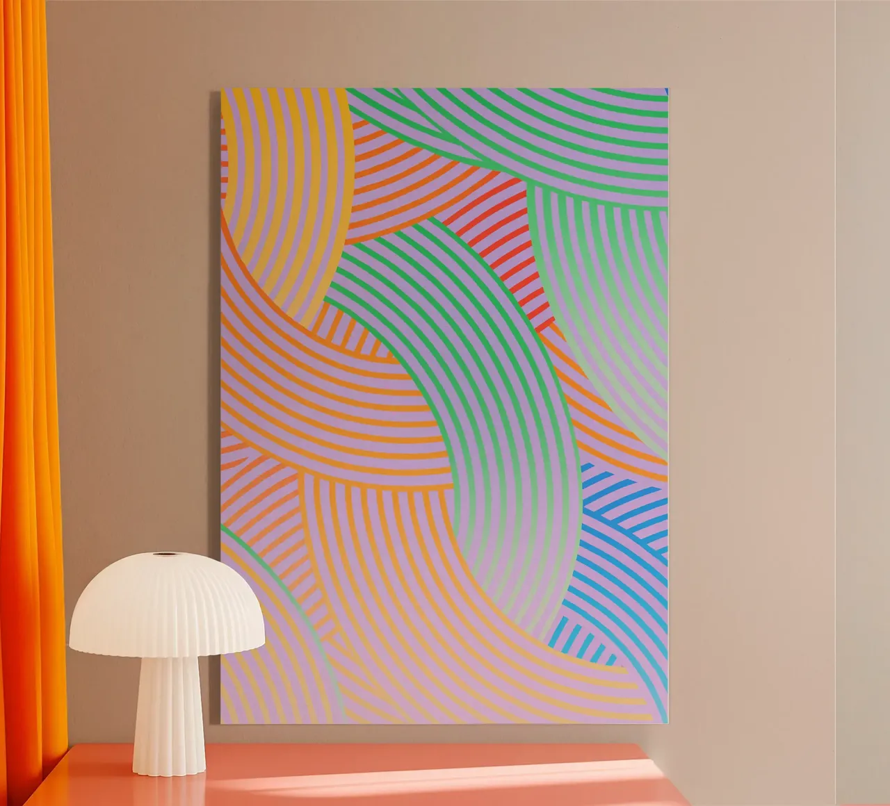 linea curva astratta vettoriale plexiglass da oneway