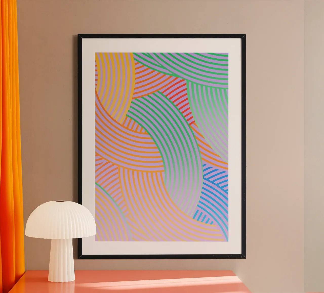 abstract curved line vector hahnemühle by oneway