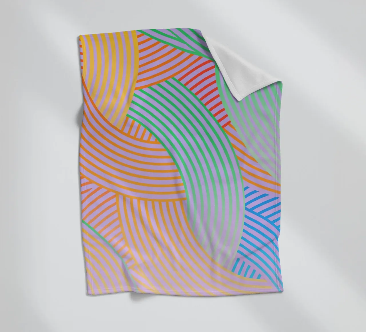 linea curva astratta vettoriale coperta in pile da oneway