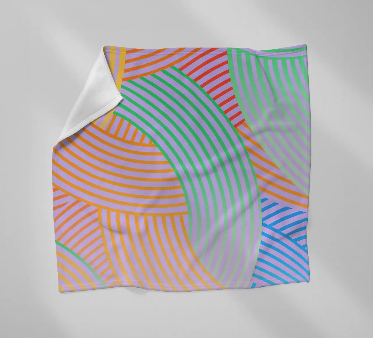 linea curva astratta vettoriale coperta in pile da oneway