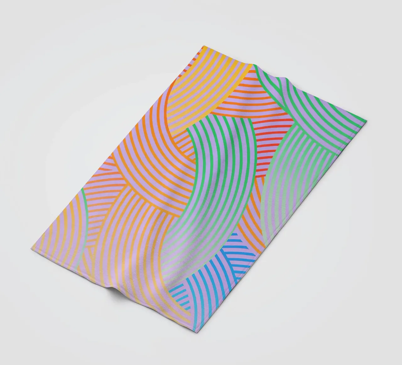 linea curva astratta vettoriale coperta in pile da oneway
