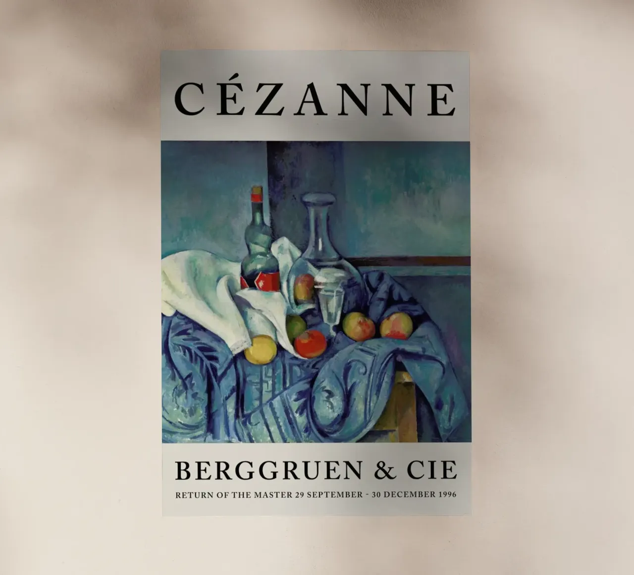 Cézanne - The Peppermint Bottle, Berggruen pellicola backlit da Vintage by JUNIQE