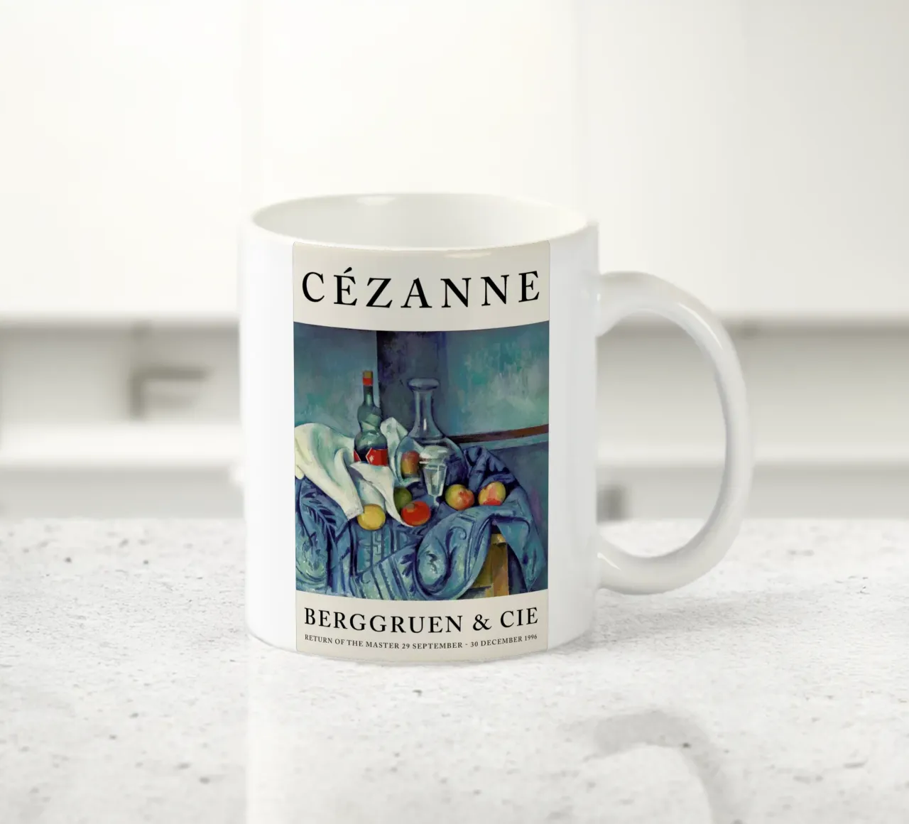 Cézanne - The Peppermint Bottle, Berggruen tazza in ceramica da Vintage by JUNIQE