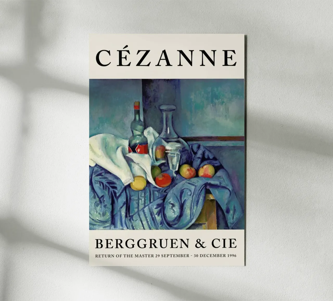 Cézanne - The Peppermint Bottle, Berggruen alluminio dibond da Vintage by JUNIQE