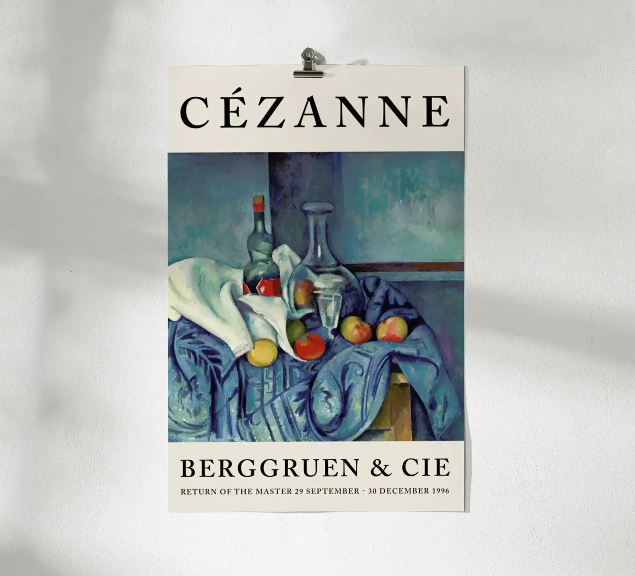Cézanne - The Peppermint Bottle, Berggruen carta hahnemühle da Vintage by JUNIQE