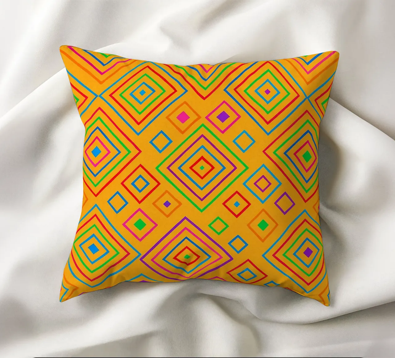 abstract diamond line vector decorative cushion by oneway