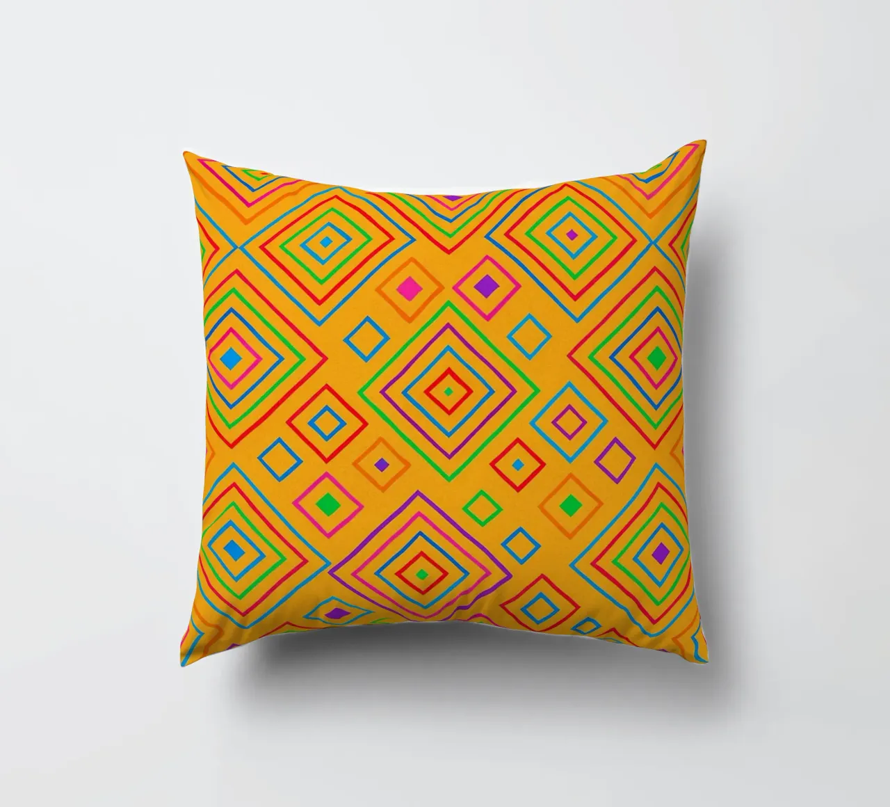 abstract diamond line vector decorative cushion by oneway