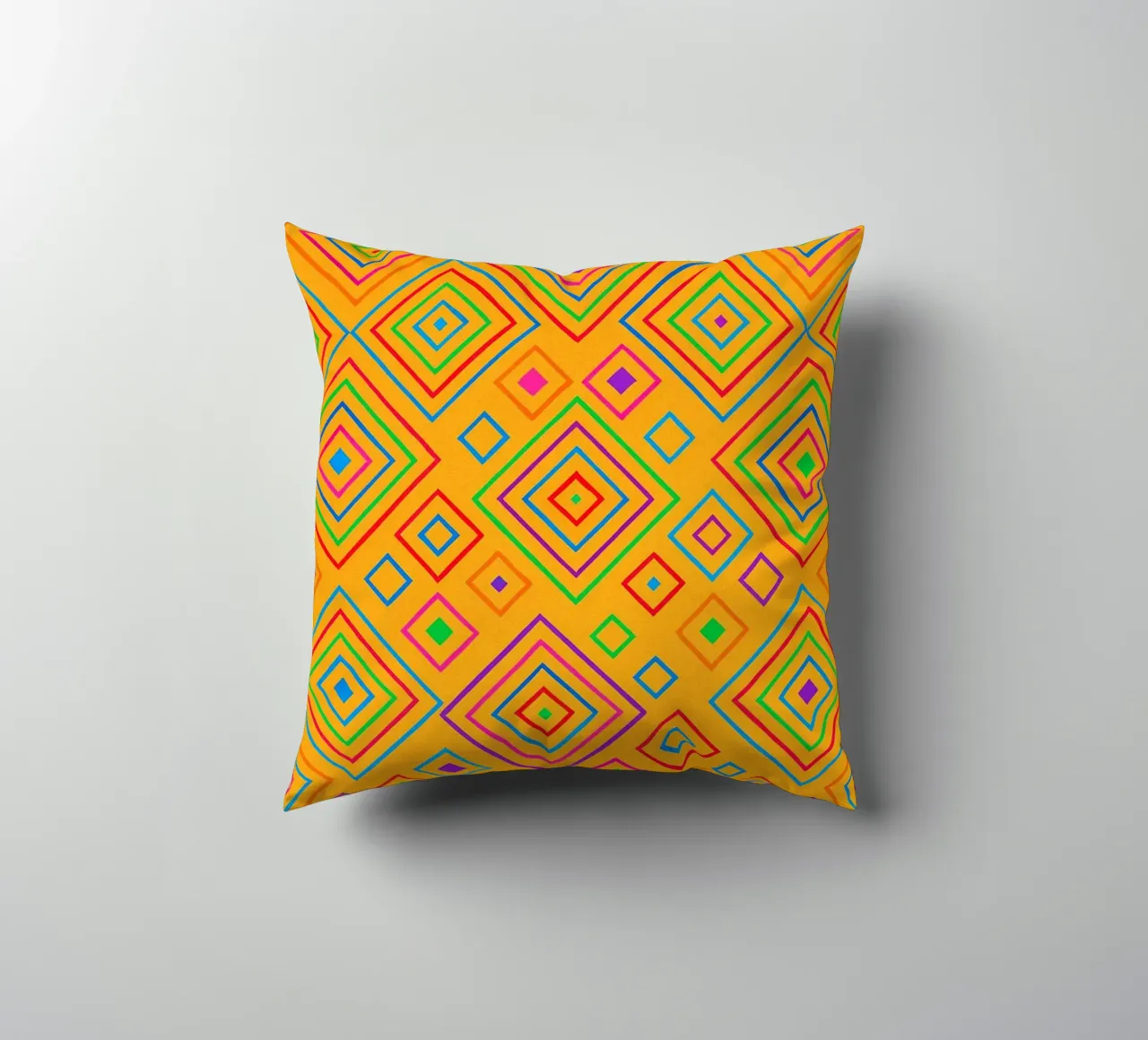 abstract diamond line vector decorative cushion by oneway