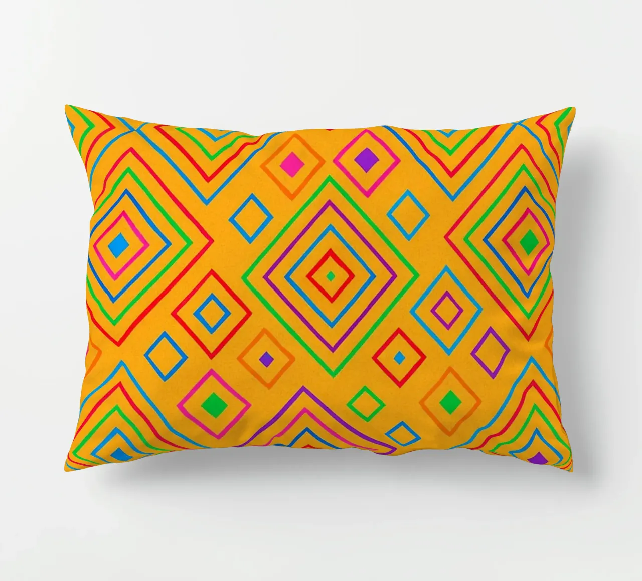 abstract diamond line vector decorative cushion by oneway