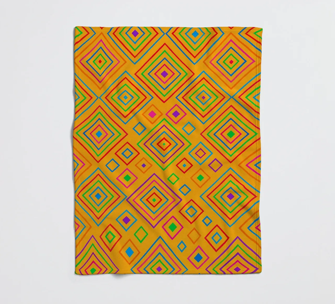 abstract diamond line vector fleece blanket by oneway