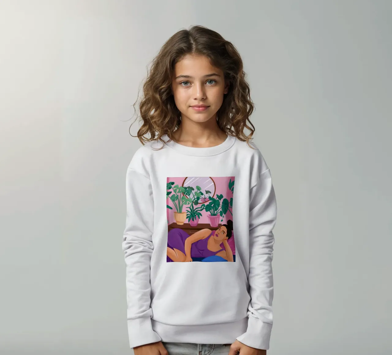 Scrivania floreale Stillness felpa bambino da Marigold Tiga