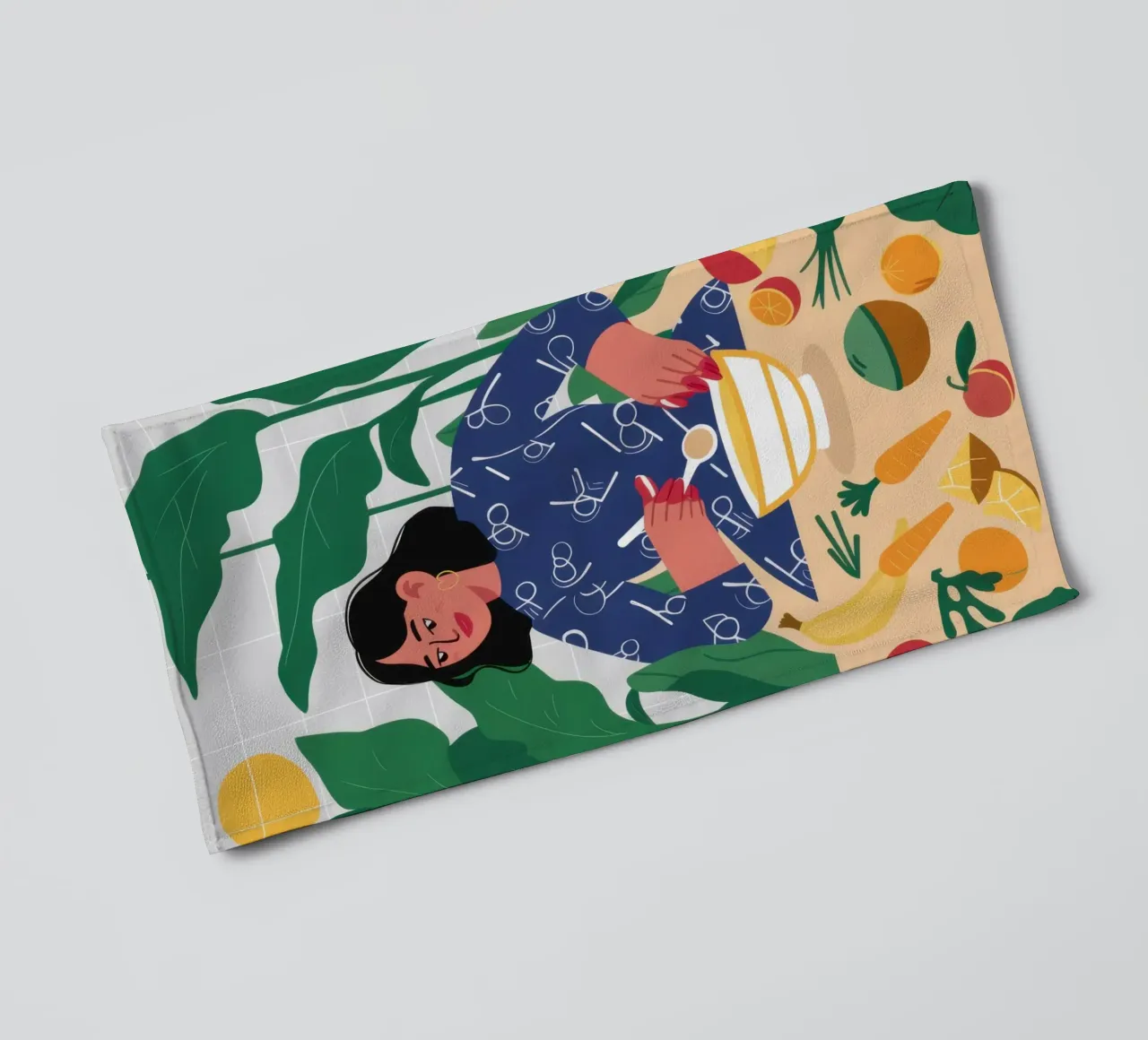 Cereal and Berries towel by Pale Aura