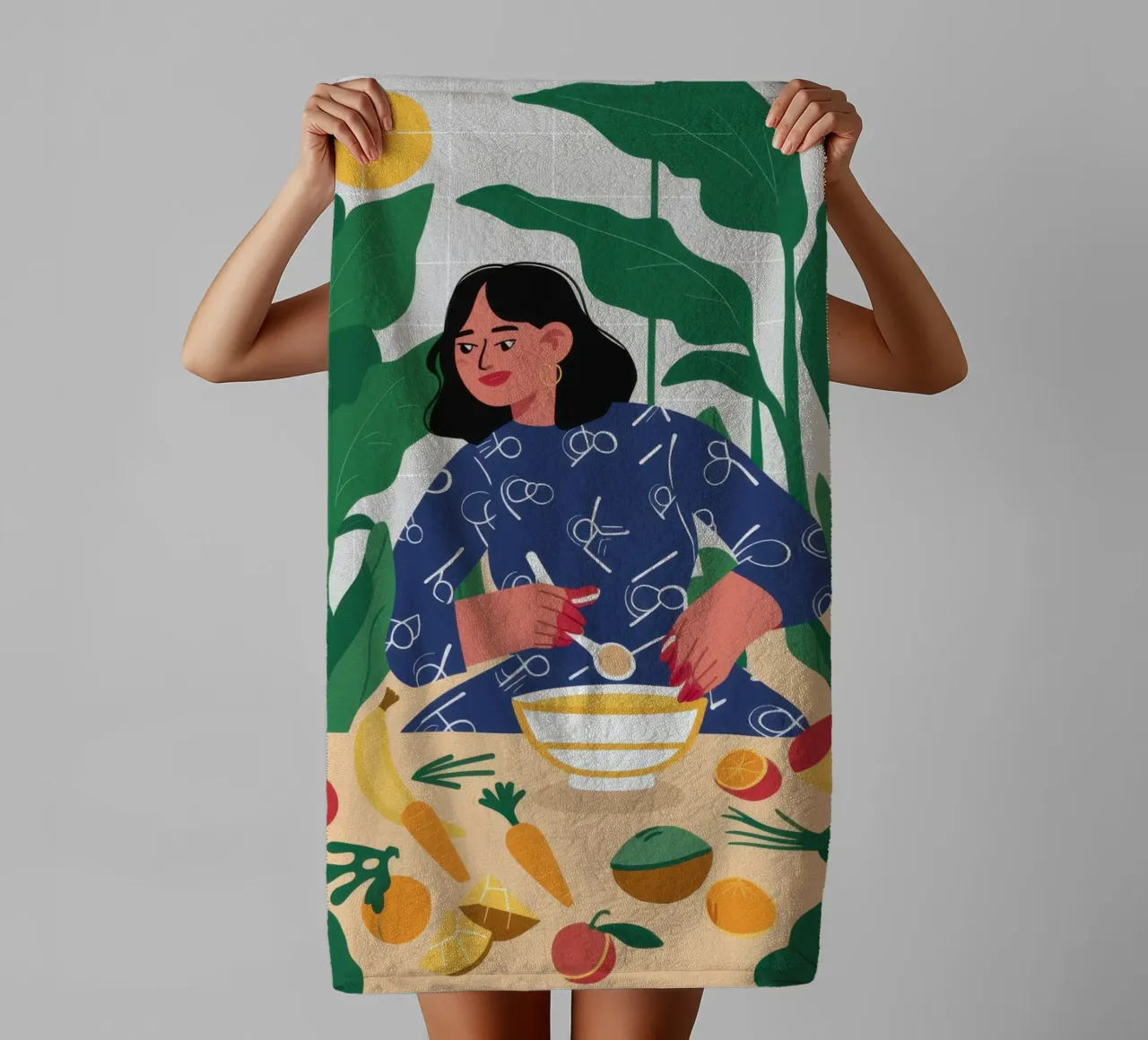 Cereal and Berries towel by Pale Aura