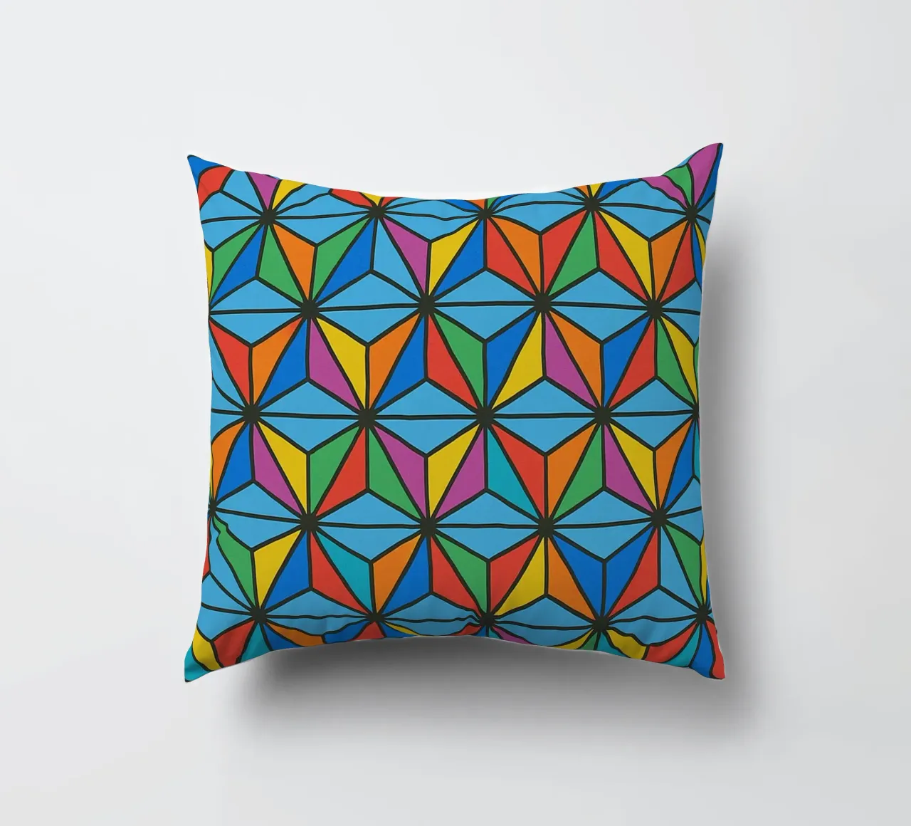 abstract diamond lines vector decorative cushion by oneway