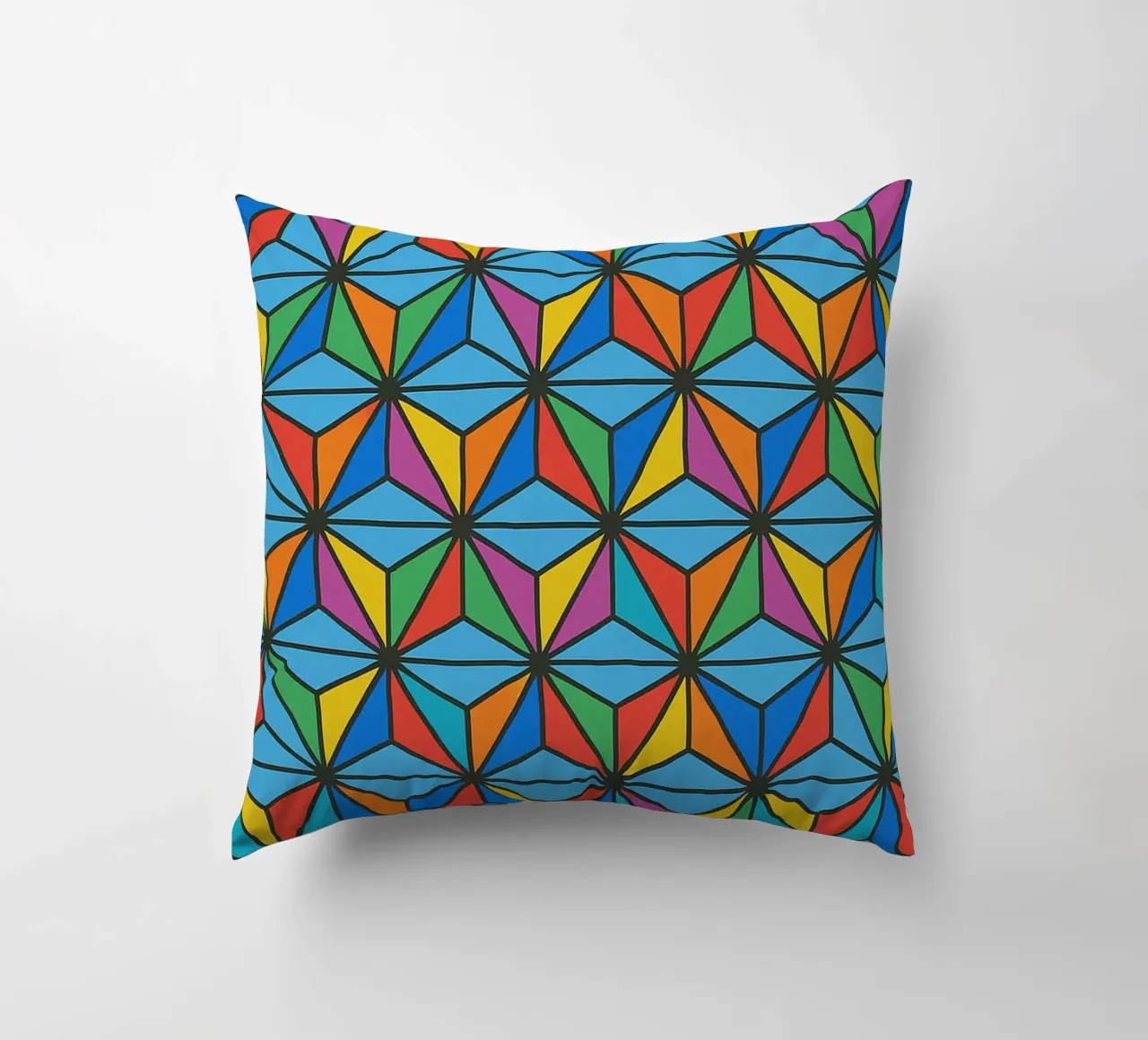 abstract diamond lines vector decorative cushion by oneway