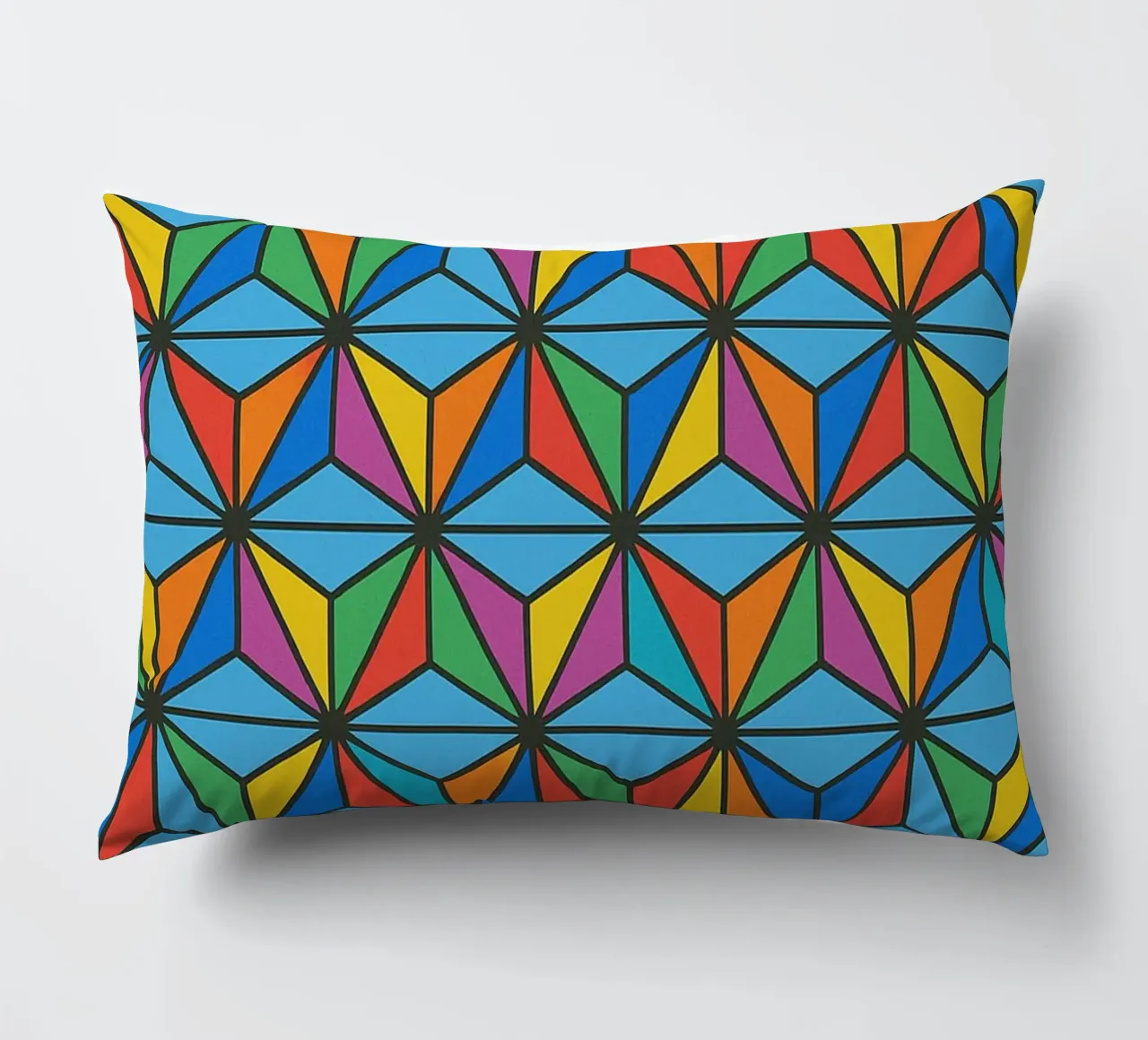 abstract diamond lines vector decorative cushion by oneway