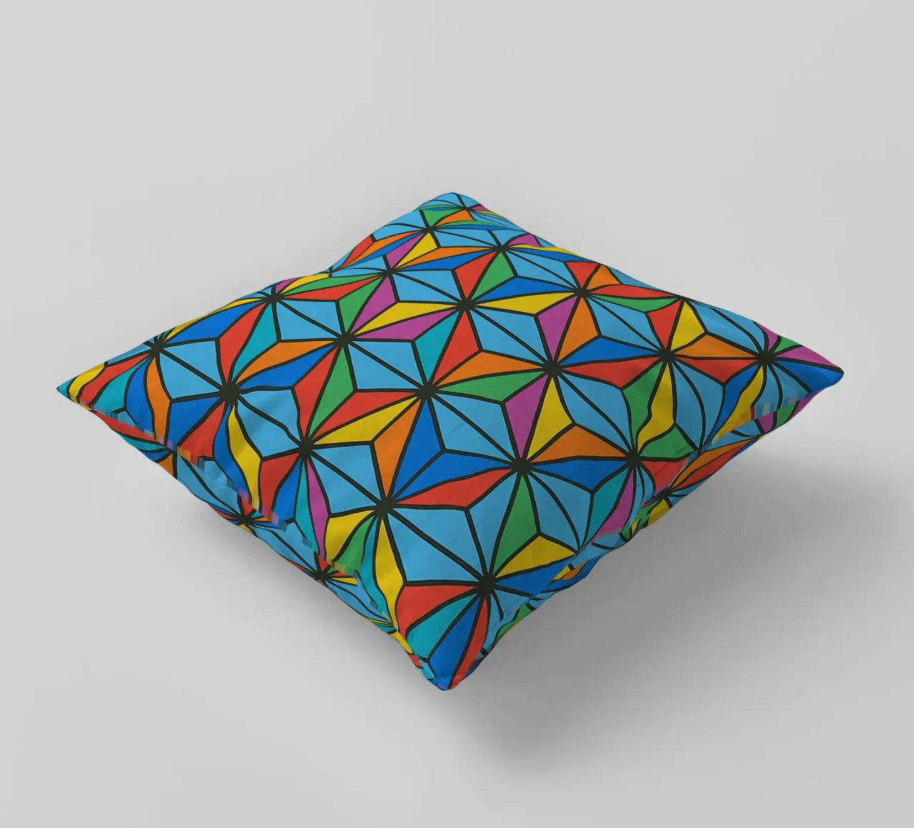 abstract diamond lines vector decorative cushion by oneway