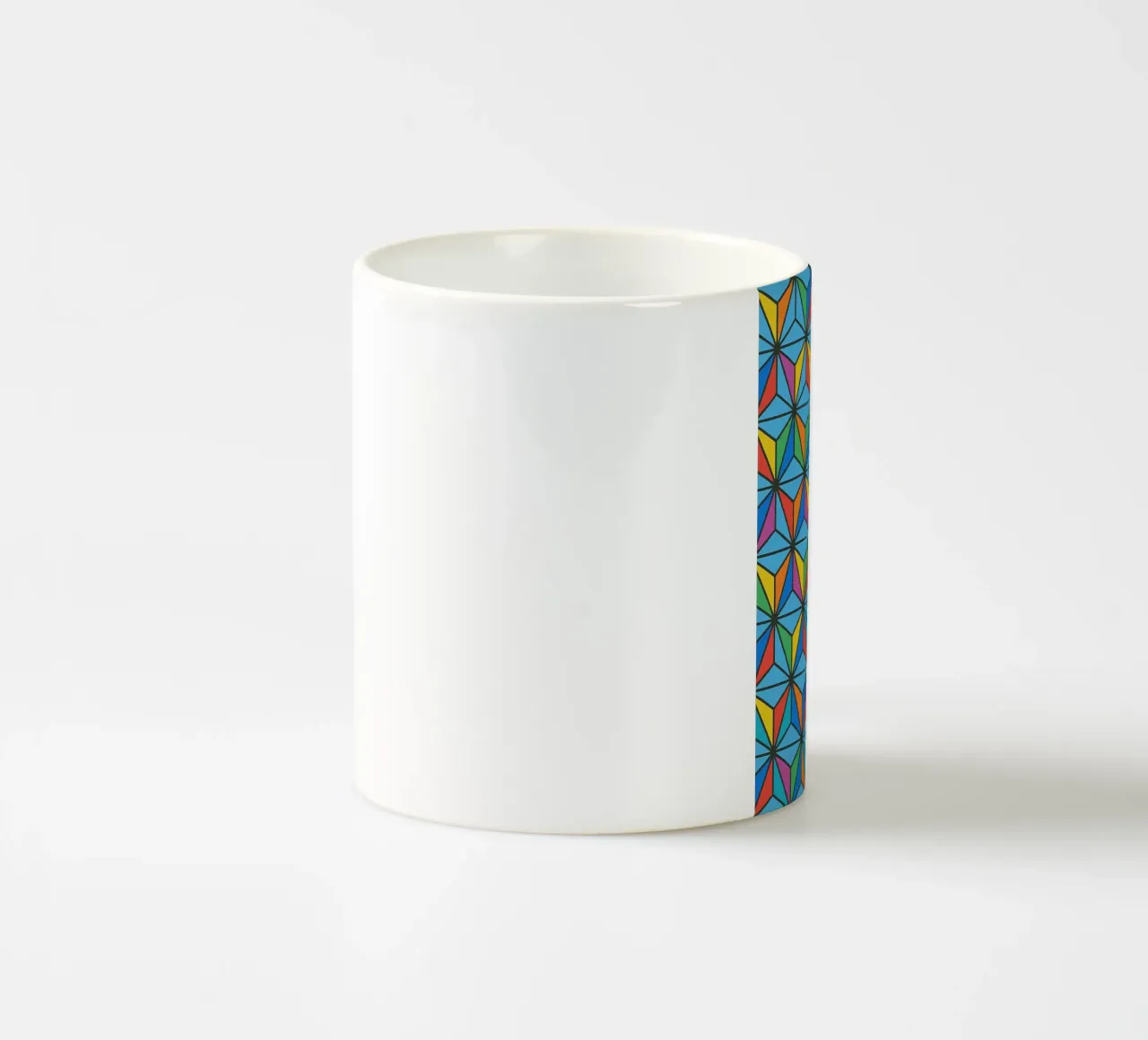linee astratte di diamanti vettoriali tazza in ceramica da oneway