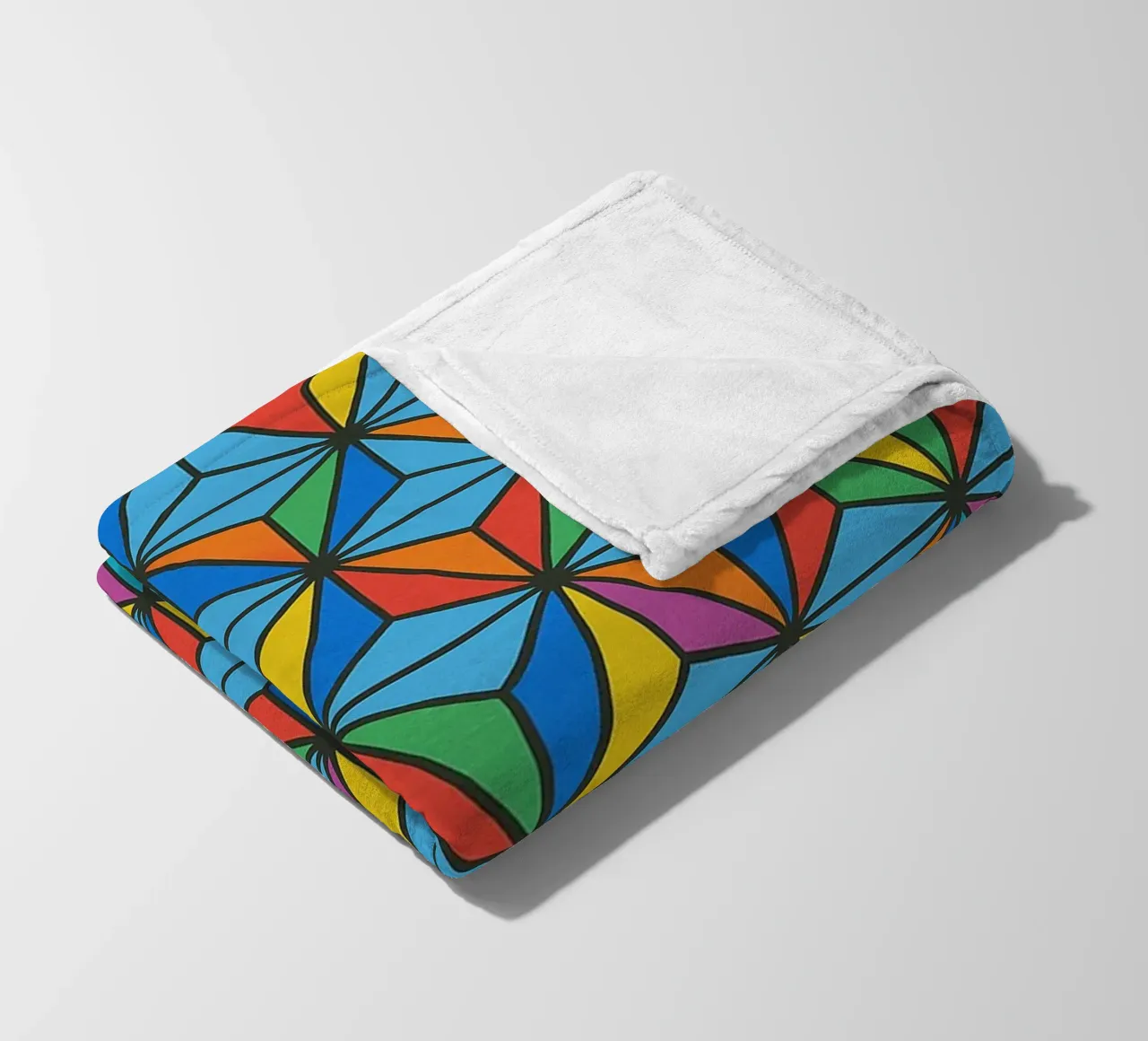 abstract diamond lines vector fleece blanket by oneway