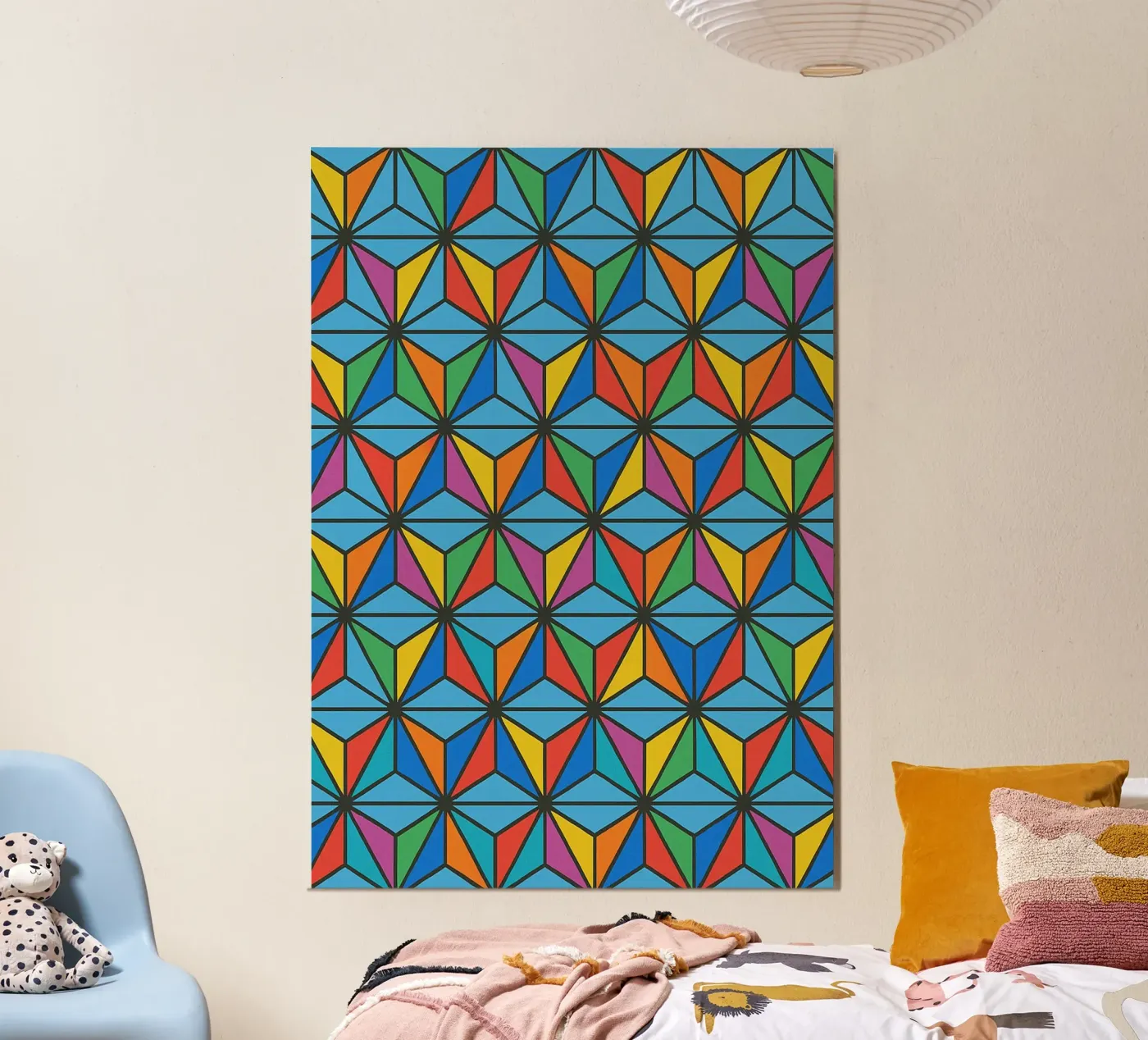 abstract diamond lines vector poster by oneway