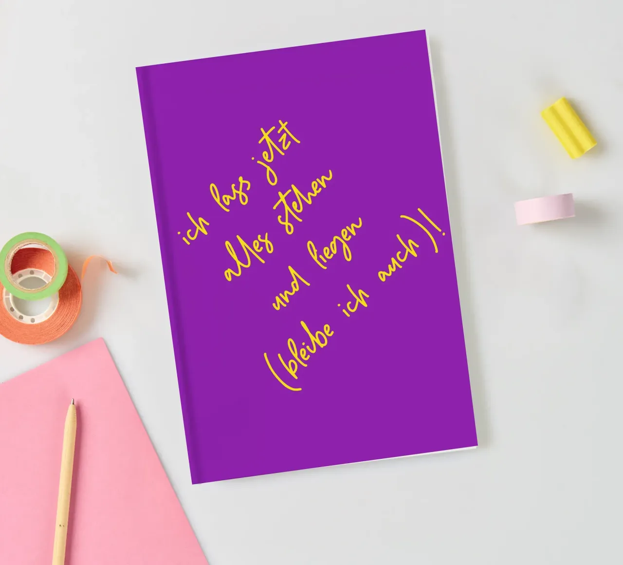 Ich lass jetzt alles stehen und liegen (bleibe ich auch) notebook by maramirage