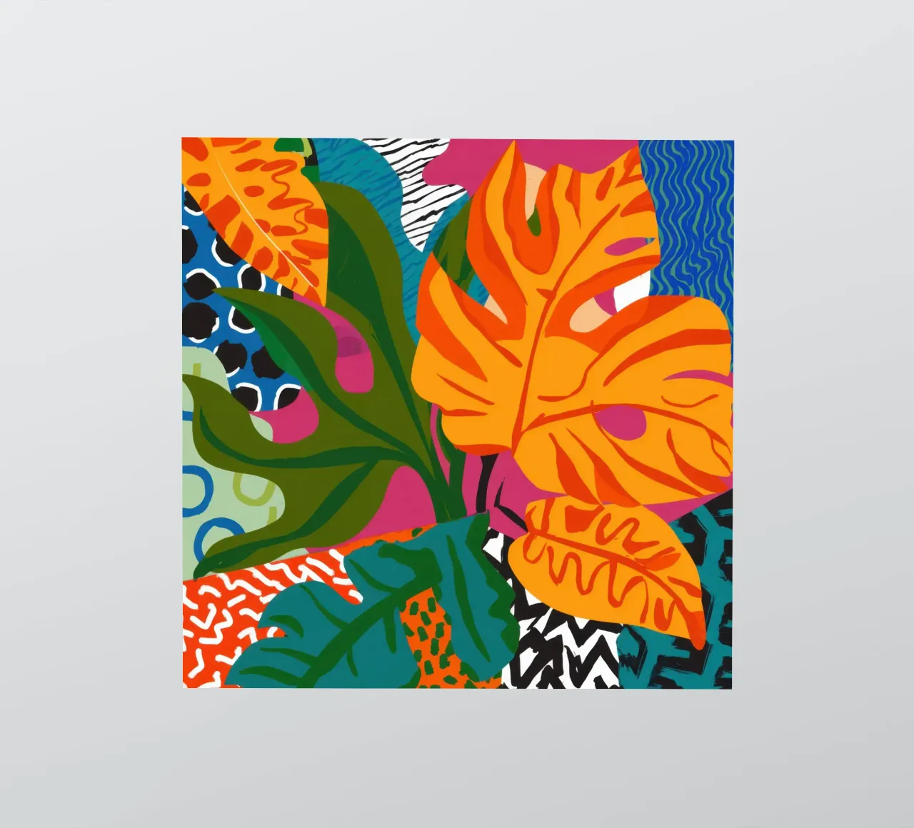 Tangerine Jungle Maze sticker by Arcane Lines